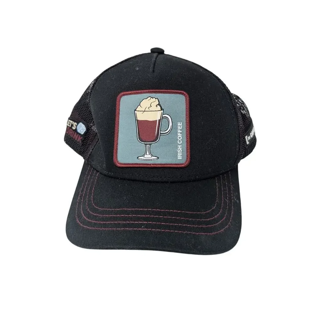Capslab‎ Cocktails Irish Coffee Black Trucker Snapback Hat Streetwear Fun Skater